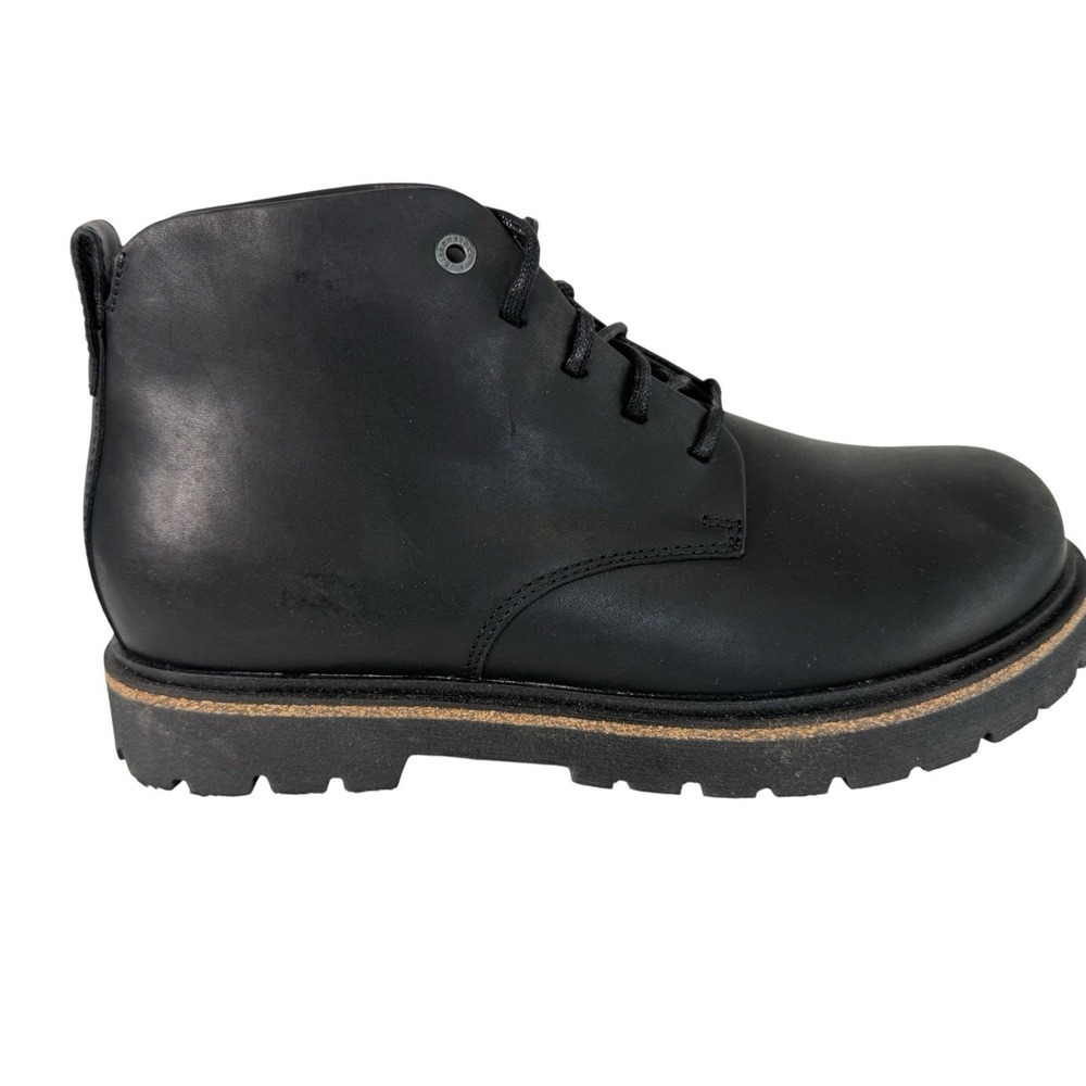 Birkenstock Highwood Lace Mid boots in black leather. Men's Size 9 No Box